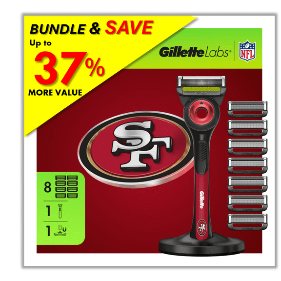 Exclusive Gillette Labs Official 49ers Gameday Razor Bundle