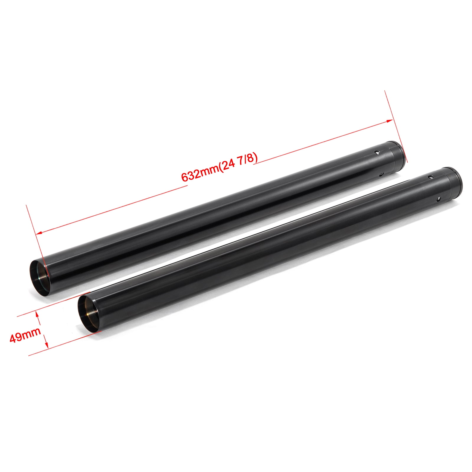 Arlen Ness 49mm Black & Gold Fork Tubes For Harley FLT Touring/Bagger Models