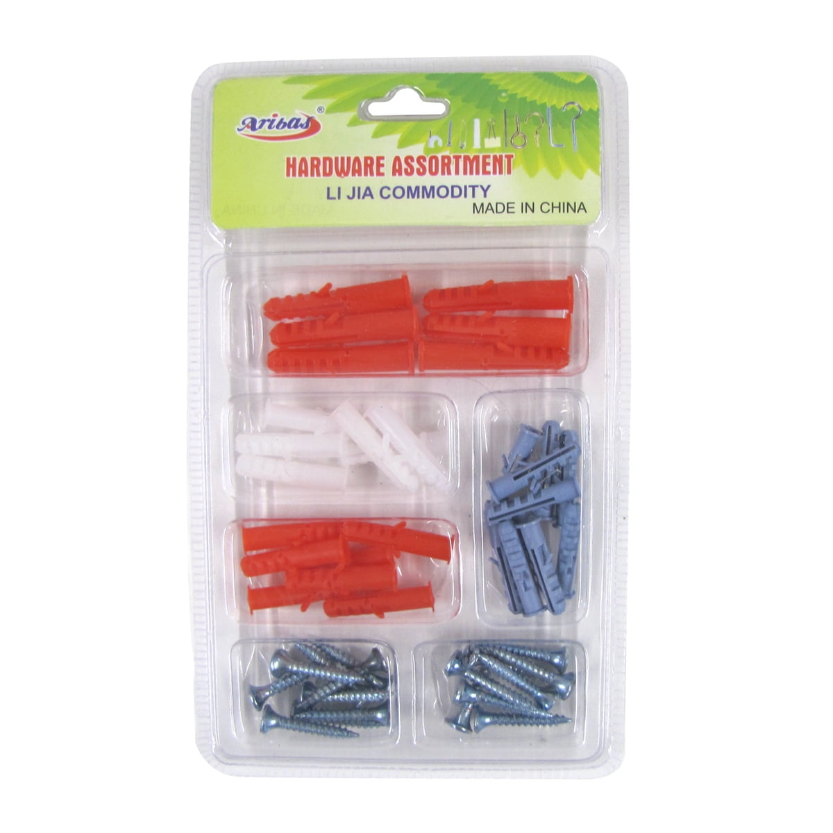 49pc Phillips Head Coarse Drywall Screw Anchor Assortment Kit Mounting Hardware 49pc Phillips Head Coarse Drywall Screw Anchor Assortment Kit Mounting Hardware