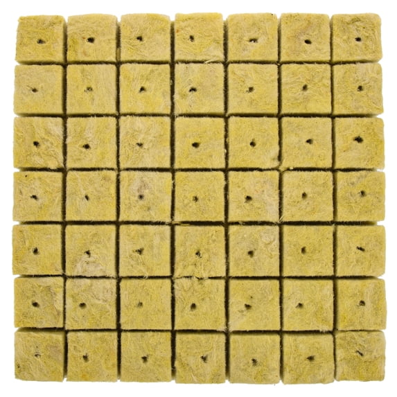 49pcs Stonewool Grow Cubes Plant Propagation Seedling Block Starting Growing Media