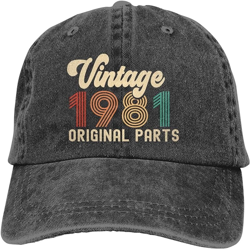 50th Birthday Baseball Cap - Vintage 1975 Limited Edition Hat, Adjustable, Cotton, Embroidered (Also 1976-1984)