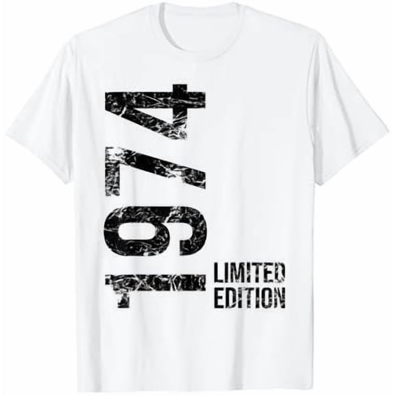 49th Birthday 49 Years Man Woman Retro Vintage 1974 Gift T-Shirt