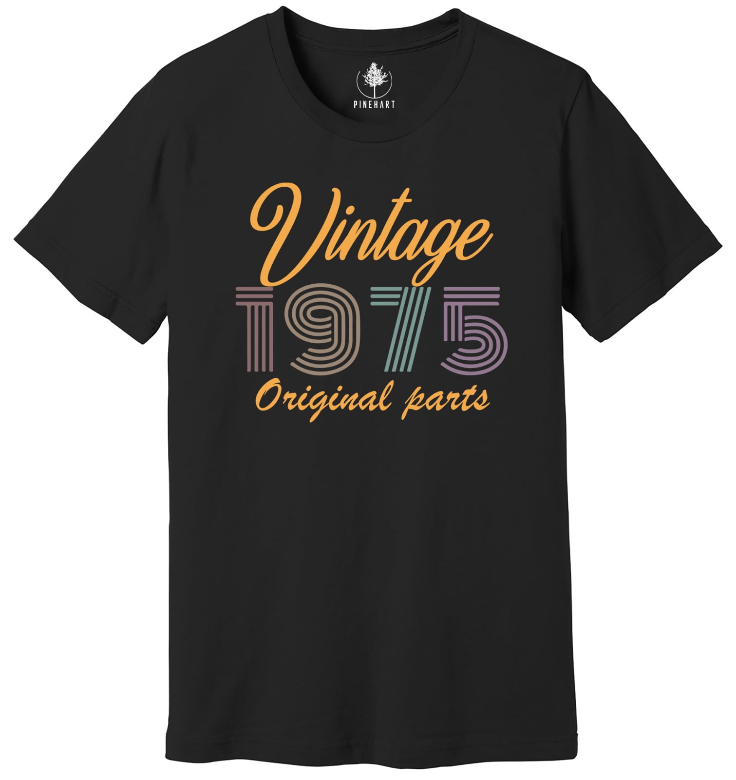 1975 Vintage Birthday Shirt For Men - Personalized Built-In Birth Year Tee - 49th Birthday Gift Idea - View #6
