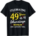 thumbnail image 1 of 49th Year Wedding Anniversary T-Shirt, 1 of 4