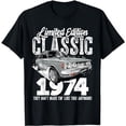 thumbnail image 1 of 49th birthday Vintage Classic Car 1974 B-day 49 year old T-Shirt, 1 of 5
