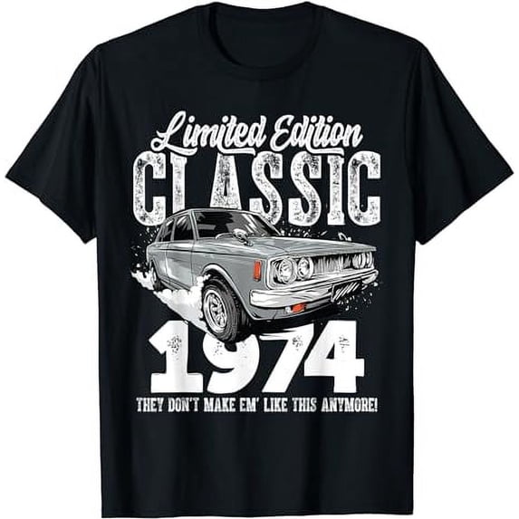 49th birthday Vintage Classic Car 1974 B-day 49 year old T-Shirt