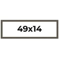 thumbnail image 1 of 49x14 Frame Black Bamboo Solid Wood Picture Frame Width 1.5 Inches | Interior Frame Depth 0.5, 1 of 8