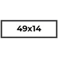 thumbnail image 1 of 49x14 Frame Black Real Wood Picture Frame Width 1.25 Inches | Interior Frame Depth 0.5 Inches |, 1 of 8