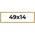thumbnail image 1 of 49x14 Frame Gold Bamboo Solid Wood Picture Frame | 1 Inch Moulding Width | Interior Frame Depth, 1 of 8