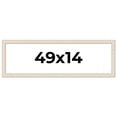 thumbnail image 1 of 49x14 Frame White Real Wood Picture Frame Width 1.75 inches | Interior Frame Depth 0.5 inches |, 1 of 8