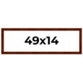 thumbnail image 1 of 49x14 Walnut Brown Veneer Real Wood Picture Frame Width 1.75 inches | Interior Frame Depth 0.5, 1 of 8
