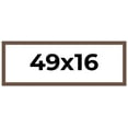thumbnail image 1 of 49x16 Frame Brown Distressed Barnwood Picture Frame | Rustic Farmhouse Photo Frame Includes UV, 1 of 8