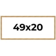 thumbnail image 1 of 49x20 Frame Beige Real Wood Picture Frame Width 1.25 inches | Interior Frame Depth 0.5 inches |, 1 of 8