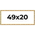 thumbnail image 1 of 49x20 Frame Gold Bamboo Solid Wood Picture Frame | 1 Inch Moulding Width | Interior Frame Depth, 1 of 8