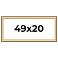 thumbnail image 1 of 49x20 Frame Gold Plein Aire Solid Wood Picture Frame Width 2 Inches | Interior Frame Depth 0.5, 1 of 8