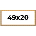 thumbnail image 1 of 49x20 Frame Gold Rustic Solid Wood Picture Frame | 1.25 Inch Wide Moulding | Rustique Gold, 1 of 8