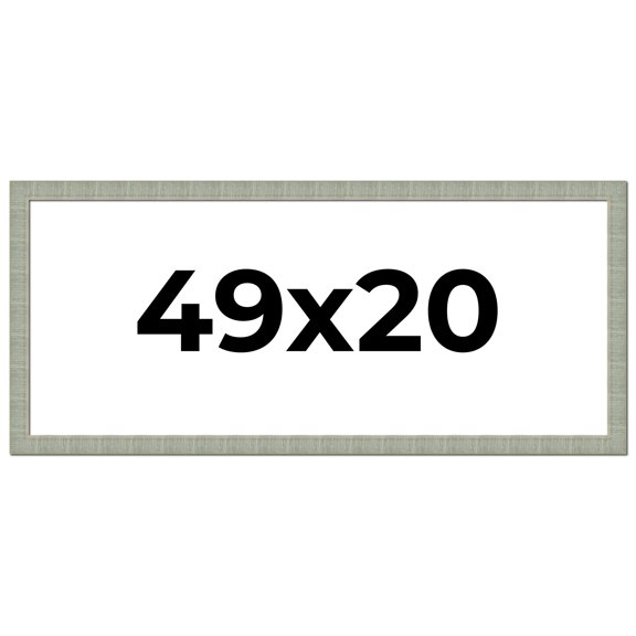 49x20 Frame Green Desert Pear Solid Wood Picture Frame | 1.625 Inch Moulding Width | Interior Frame