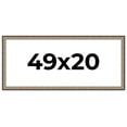 thumbnail image 1 of 49x20 Frame Silver Real Wood Picture Frame Width 1.75 Inches | Interior Frame Depth 0.5 Inches |, 1 of 8