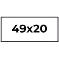 thumbnail image 1 of 49x20 Rustic Brown Real Wood Picture Frame Width 0.75 inches | Interior Frame Depth 0.5 inches |, 1 of 8