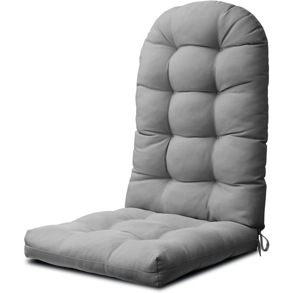49x20x5 Inch Rocking Chair Cushion, Thickened and High Back Chair Cushion(Grey)