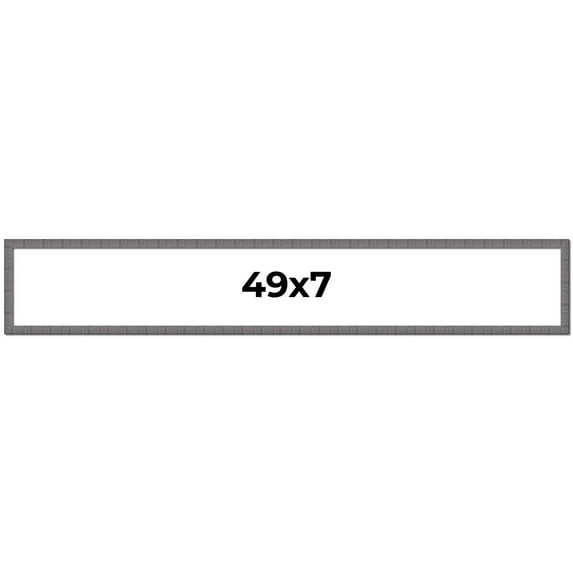 49x7 Frame Slate Blue Distressed Rustic Solid Wood Picture Frame | 0.75 Inch Moulding Width |