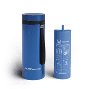 4ALLFAMILY Nomad Big 48 Hour Insulin Cooler TSA Approved Biogel Ice Pack Fits 1-7 Pens, Hard Shell, Blue