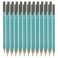thumbnail image 1 of Uxcell 3H Drawing Pencils for Sketching, 24PCS Sketch Pencils for Drawing Art Pencils Graphite Wood Pre-sharpened for Drawing Sketching Artist, Hexagonal, Black Refill, Green/Black Pole, 1 of 6