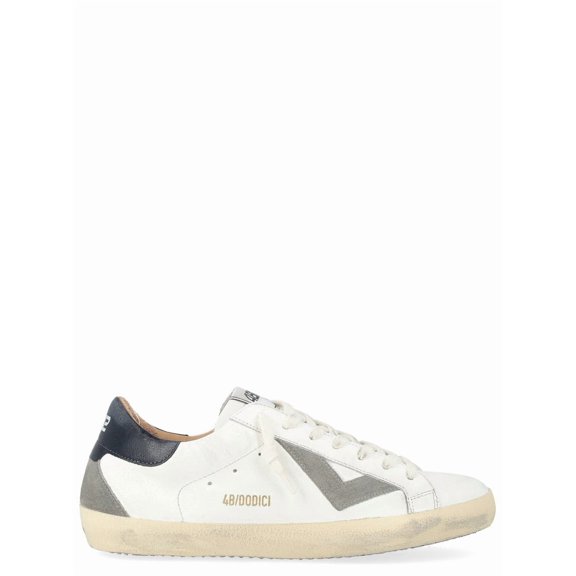 4B12 Suprime Sneakers In White Leather White (Men's)
