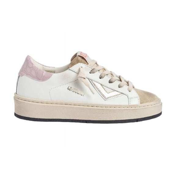 4B12 White Leather Evo Sneakers White (Women's)