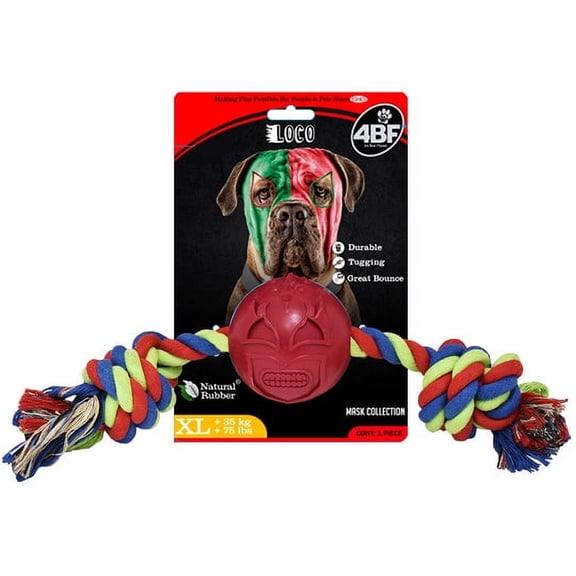 4BF Best Mask El Loco (Crazy) Tug Toy