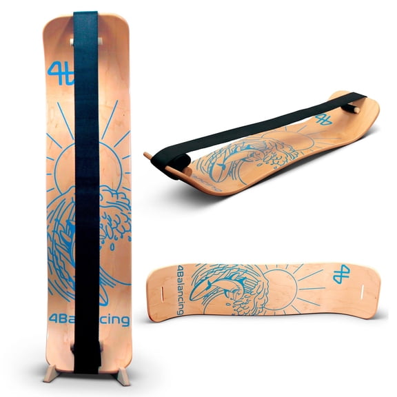 4Balancing Slackline Balance Board for Kids - Surfboard