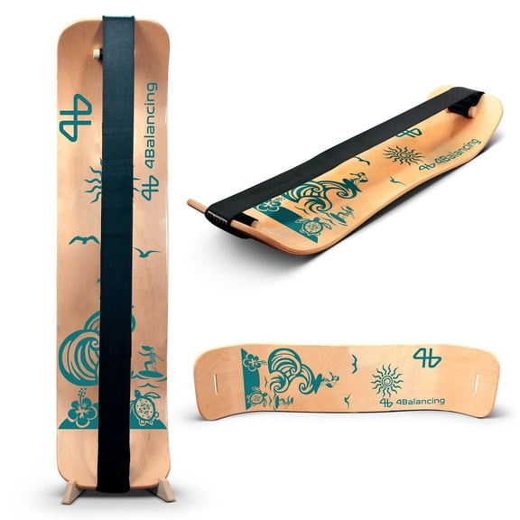 4Balancing Slackline Balance Board for Kids - Surfer Turtle
