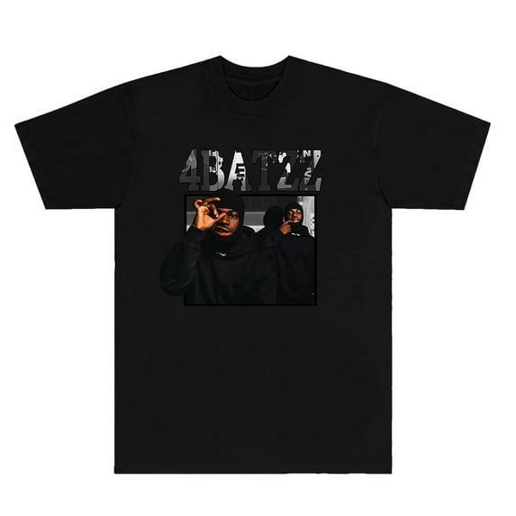 4Batz Rapper T-shirts New Logo Merch Women Men Fashion Casual HipHop Style Short Sleeve Tee
