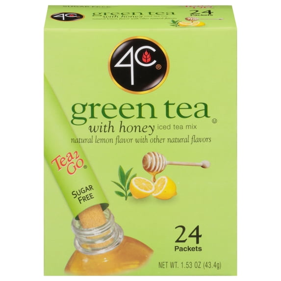 4C, Green Tea Antioxidant, 24 Packets, Sugar Free, Vitamin C - Walmart.com