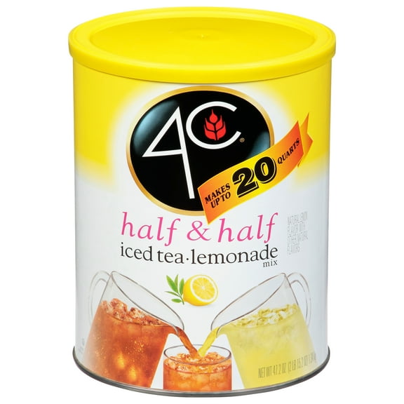 4C Drink Mix, Half & Half Iced Tea Lemonade, 50.2 Oz, 1 Count