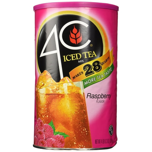 4C Foods - Iced Tea Mix Raspberry Flavor - 66.1 Oz, Case of 3