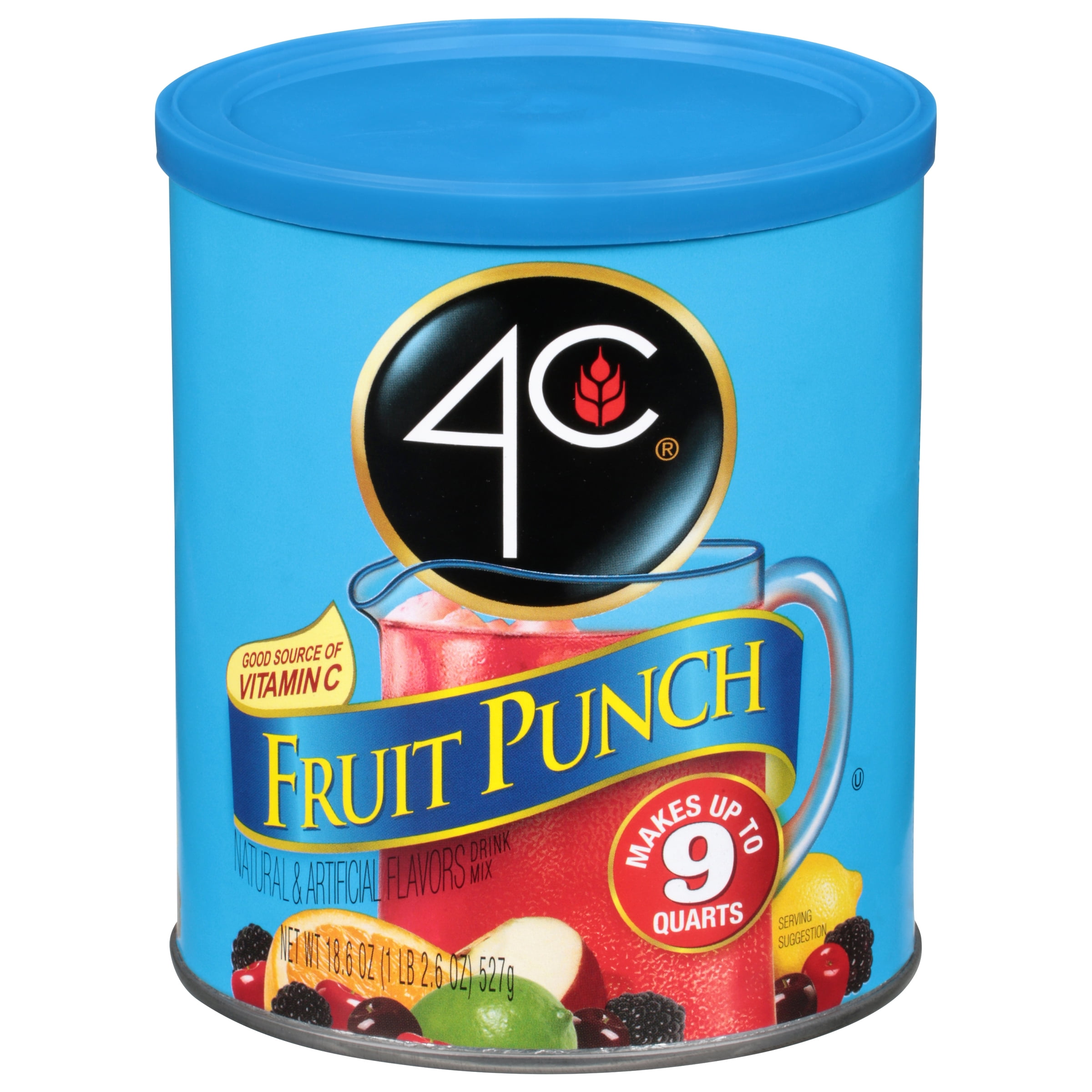 4C Quart Size Fruit Punch Drink Mix Walmart 4c-quart-size-fruit-punch-drink-mix-walmart