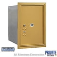 thumbnail image 1 of 4C Horizontal Mailbox - 6 Door High Unit - Single Column - Stand-Alone Parcel Locker - Gold - Rear Loading - Private Acc, 1 of 2