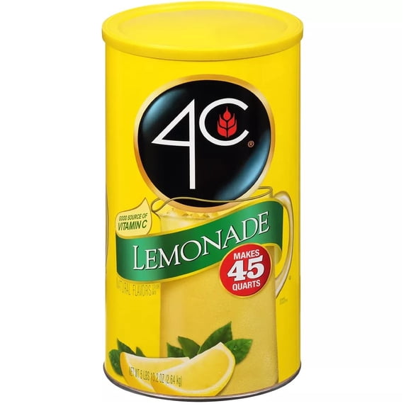 4C Lemonade Drink Mix, 13.2 oz.