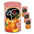 thumbnail image 1 of 4C Powdered Drink Mix Cannisters, Peach Tea 3 Pack, 28 Quarts, Family Sized Cannister, Thirst Quenching & Refreshing Flavors, 1 of 1