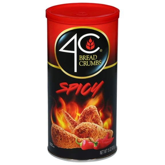 4C Spicy Bread Crumbs, 15oz Canister
