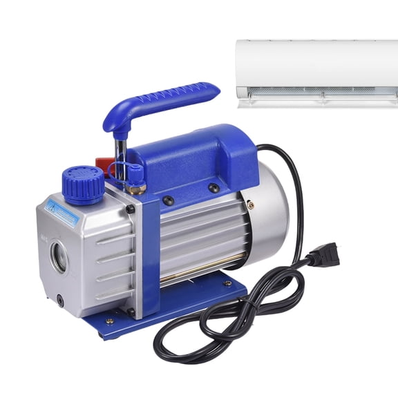 4CFM Single-Stage 5 Pa Rotary Vane Economy Vacuum Pump 3 CFM 1/4HP Air Conditioner Refrigerant HVAC Air Tool 1/4" Flare Inlet Port