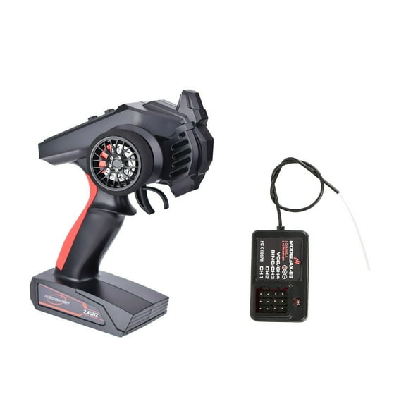 4CH RC Transmitter with Soft Rubber Handle Lightweight, 237g for Reducing Hand Fatigue in RC Enthusiasts