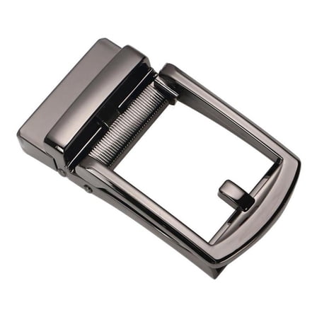 4CM Ratchet Belt Buckle Only Slide Automatic Belt Buckle Rectangle Casual Belt Accessories Men Leather Belt -