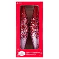 thumbnail image 1 of 4-Count Red and Pink Glitter Ombre Finial Shatterproof Christmas Ornaments, 8.3", by Holiday Time, 1 of 5