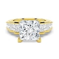 thumbnail image 1 of 4CT Princess Cut Moissanite Diamond Prong set Engagement Ring for Women, 10K Yellow Gold, US 4.5, 1 of 5