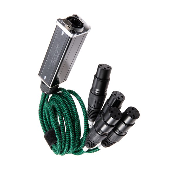 4Channel 3Pin Snake Multi Net Snake Receiver to Single Cable 4 Channel Receiver for Stage Lighting