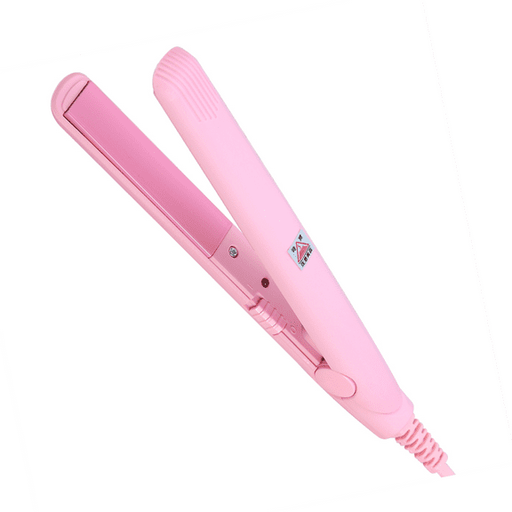 4Colors 2 in 1 Mini Hair Straightener Ceramic Tourmaline Plate Beauty Flat Iron Heating Curler,Hair Straightener, Ceramic Tourmaline Plate