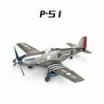 thumbnail image 1 of 4D 1/48 WW II Fighter BF-109 Spitfire F4U Hurricane P-51 Assembly Puzzle Model Military Airplane Toy, 1 of 10