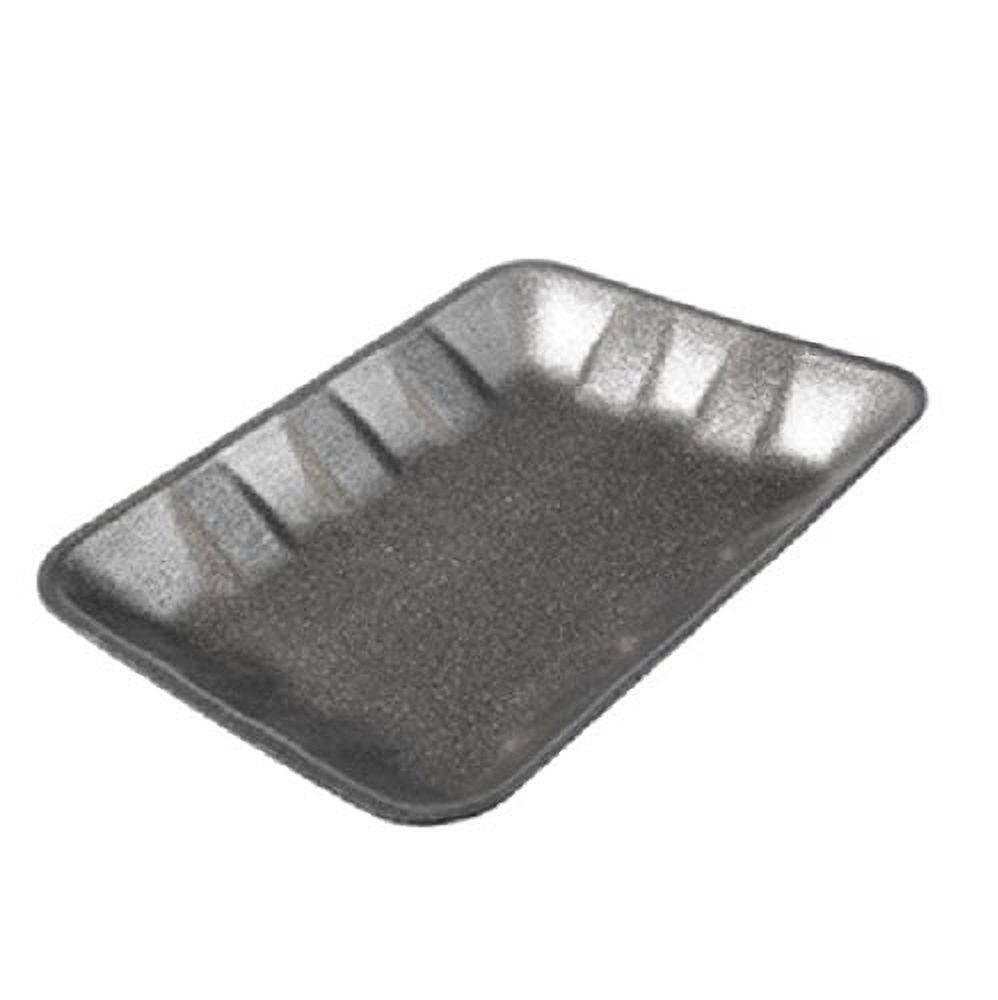 4D Black Foam Meat Trays, Disposable Standard Supermarket Meat Poultry